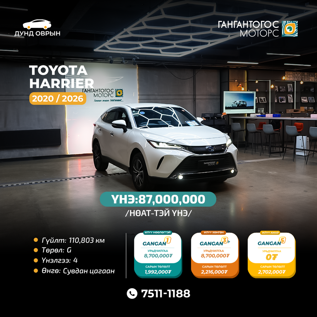 Toyota Harrier 2020/2026
