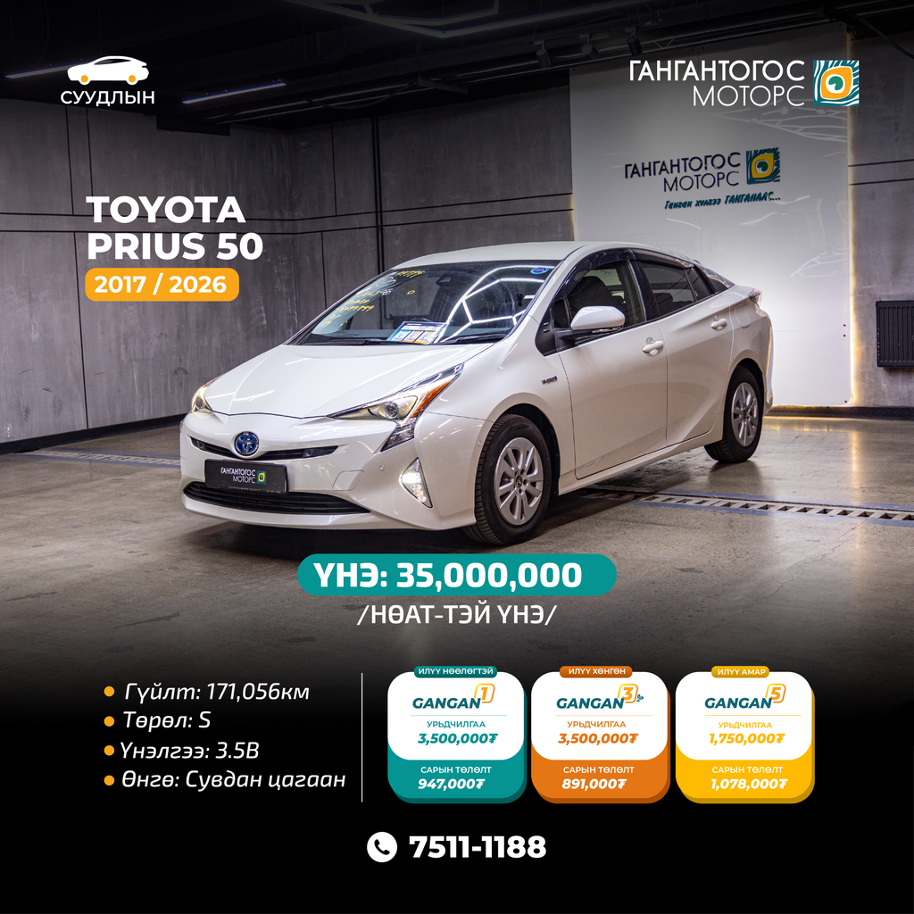 Toyota Prius50 2017/2026