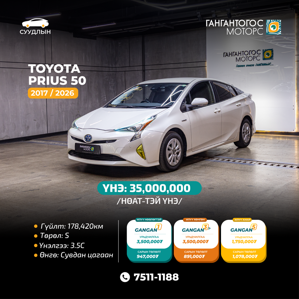 Toyota Prius50 2017/2026
