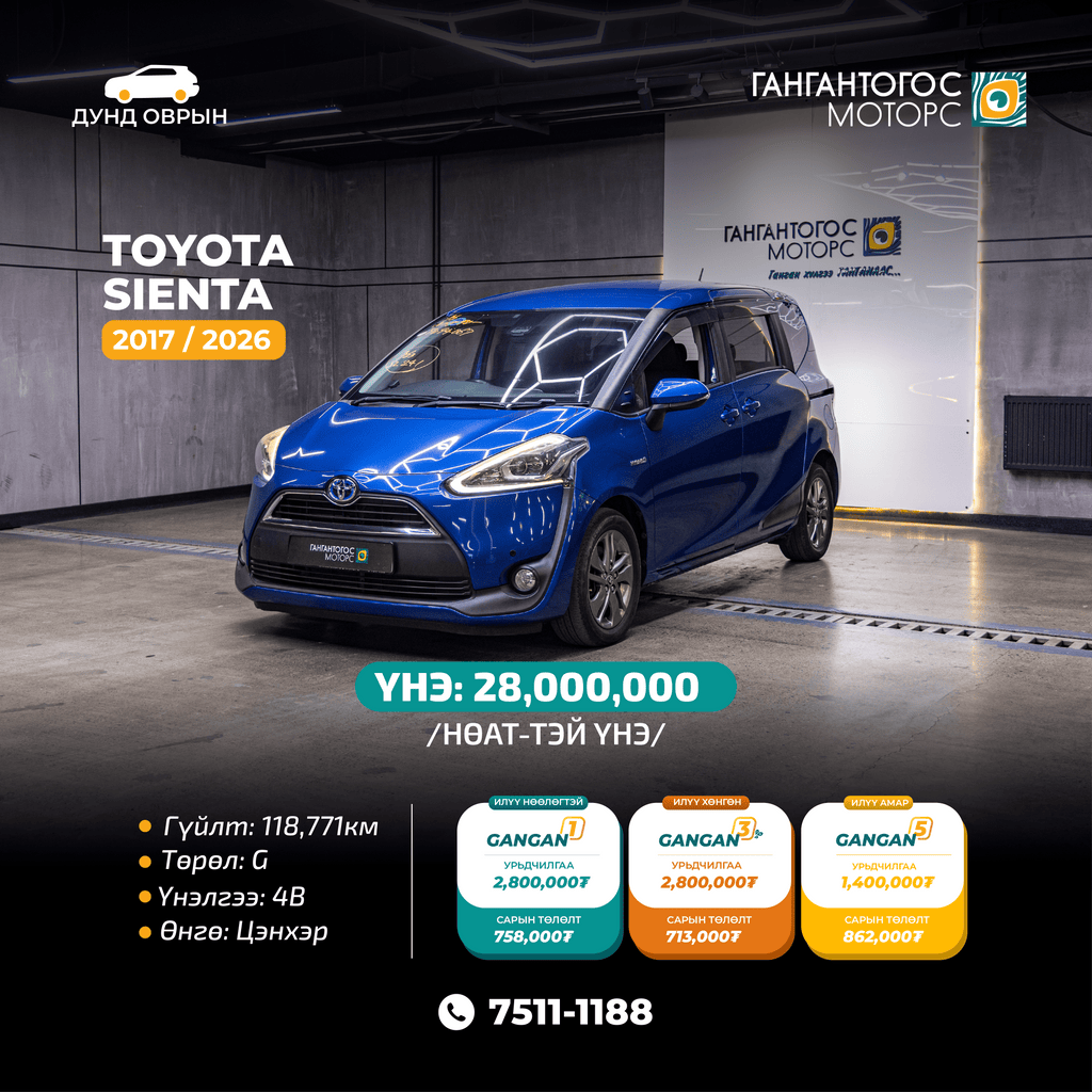 Toyota Sienta  2017/2026